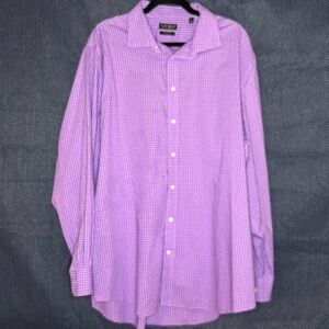 Ralph Lauren Lavender Checkered Dress Shirt